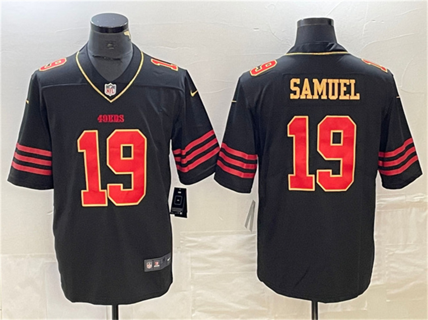 Men's Black Gold San Francisco 49ers #19 Deebo Samuel Stitched Jersey